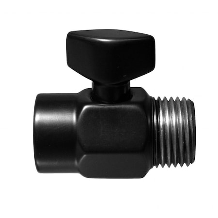 Westbrass Shower Arm Mounted Volume Control in Matte Black D309-62
